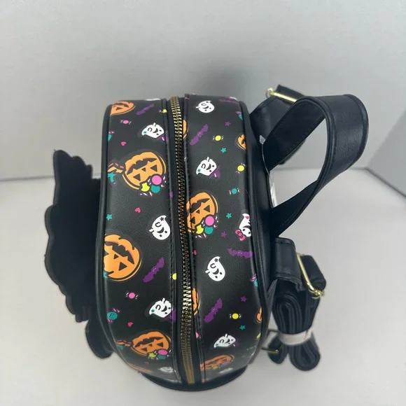 Her Universe Hello Kitty Zombie Pumpkin Glow-In-The-Dark Mini Backpack - Picture 10 of 10